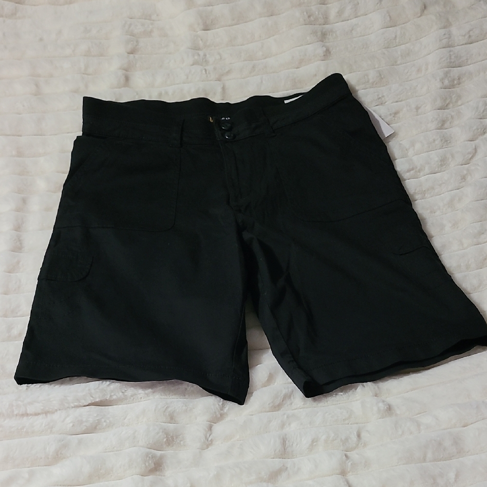 Lee Women's Black Cargo Bermudas